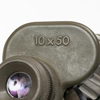 Binoculars, "Dienstglas" Bundeswehr, Hensoldt Wetzlar, 10x50.