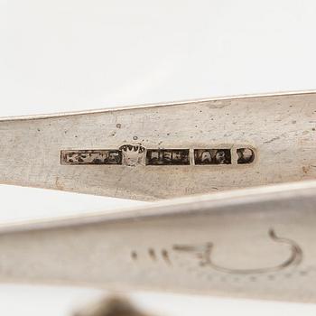 Sockertänger, 15 st, främst finska, 1900-talets början.