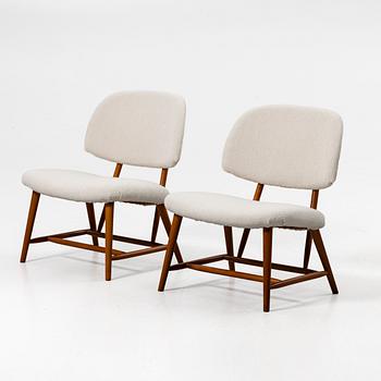 Alf Svensson, Armchairs, a pair, TeVe, Bra bohag. Studio Ljumgs industrier, Malmö, 1950s.