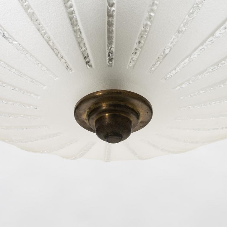 A Swedish Modern ceiling light, mid 20th Century.