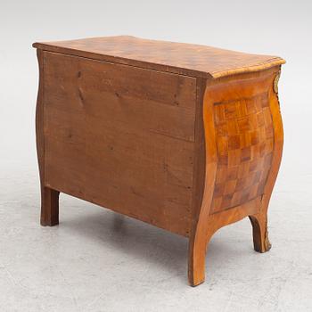 A Swedish rococo parquetry commode, later part 18th century.