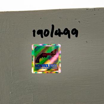 Carl-Fredrik Reuterswärd/ The Non-Violence Project Foundation, sculpture numbered and dated 190/499 2017.