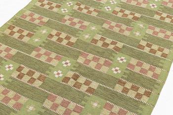 Ulla Brandt, matta, rölakan, sign UB,  1900-talets andra hälft. Ca 205 x 130 cm.