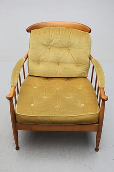 FÅTÖLJER, ett par, "Skrindan", Kerstin Hörlin-Holmquist, OPE-möbler, 1900-talets andra hälft.