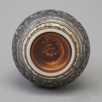 GUNNAR NYLUND, a glazed stoneware vase for Rörstrand, Sweden.