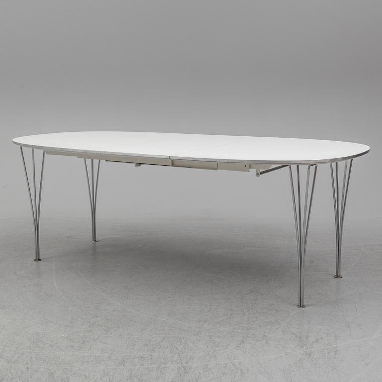 PIET HEIN & BRUNO MATHSSON, a 'Superellips' dining table, Fritz Hansen, Denmark.