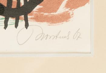 Anton Rooskens, lithograph, signed and dated -67, numbered 38/100.