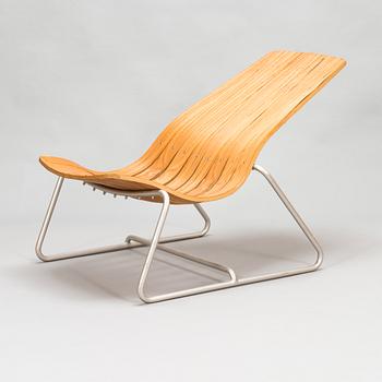 Olavi Hänninen, a chair made by Antti Salo at Savonia University of Applied Sciences.