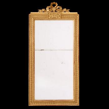 1226. Gustaviansk, A late Gustavian late 18th century mirror attributed to Pehr Ljung (1743-1819).