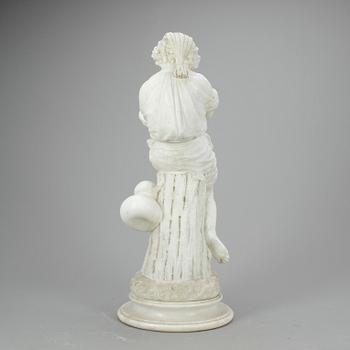 SKULPTUR, troligen alabaster, 1900-talets början.