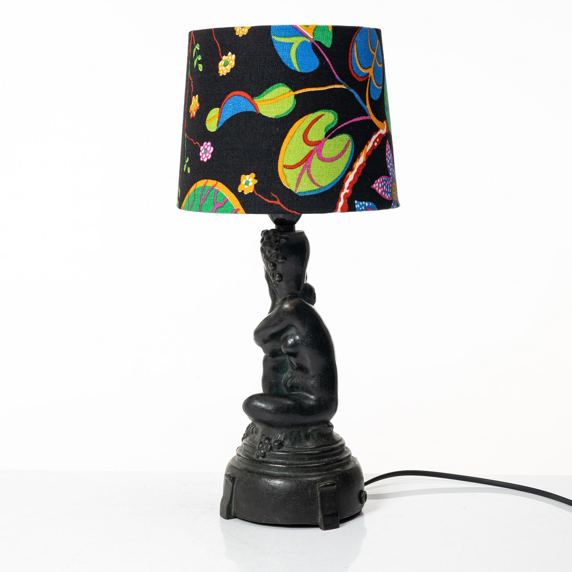 Axel Gute, bordslampa, Herman Bergman.