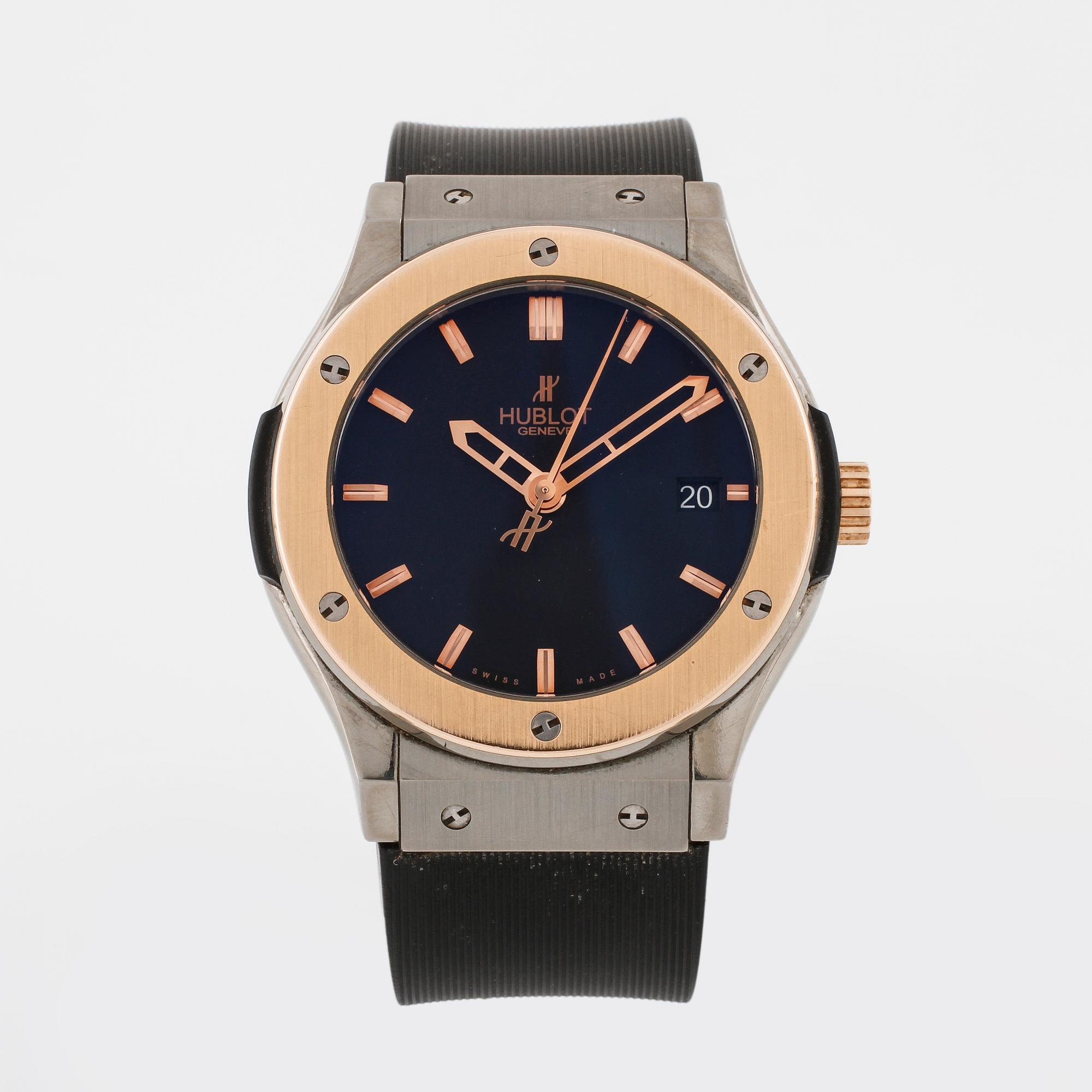 HUBLOT, "Classic Fusion", wristwatch, 45 mm.