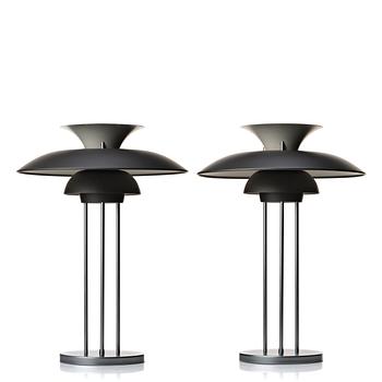 62. Poul Henningsen, a pair of table lamps, "PH-5", Louis Poulsen, Denmark.