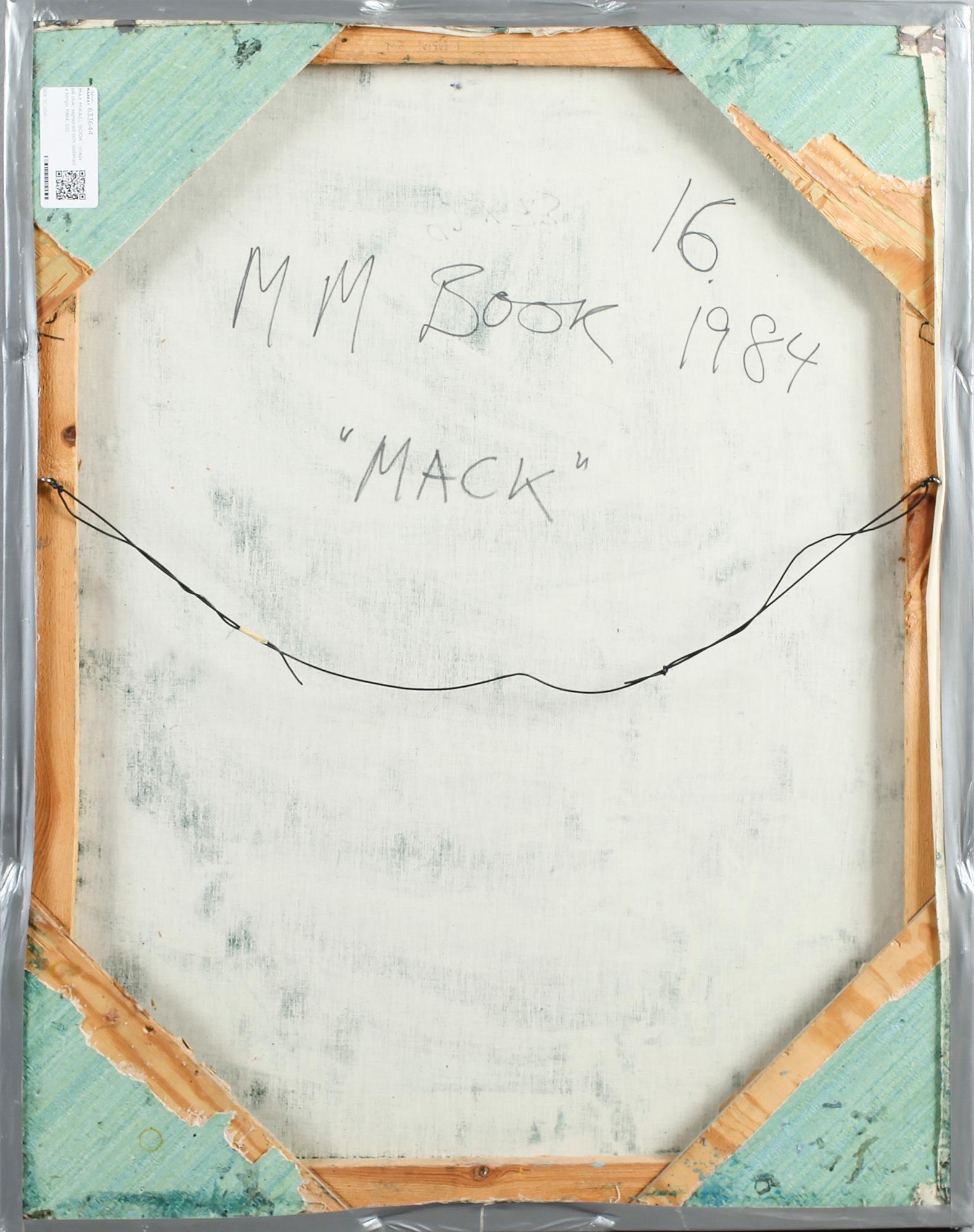 MAX MIKAEL BOOK , olja på duk, signerad och daterad a tergo 1984.