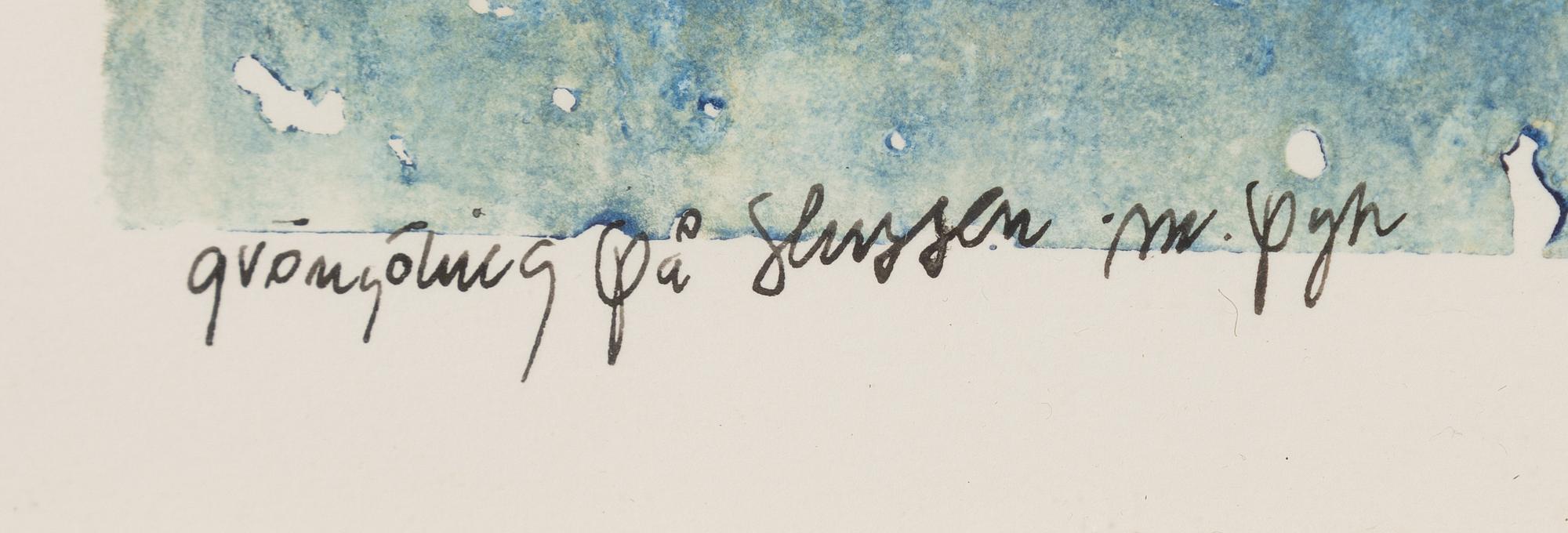 Madeleine Pyk, "Gröngöling på Slussen".