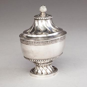 PETTER TÖRNQVIST, SOCKERSKÅL, silver, Tavastehus 1784.