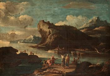 Salvator Rosa Circle of, Italian landscape.