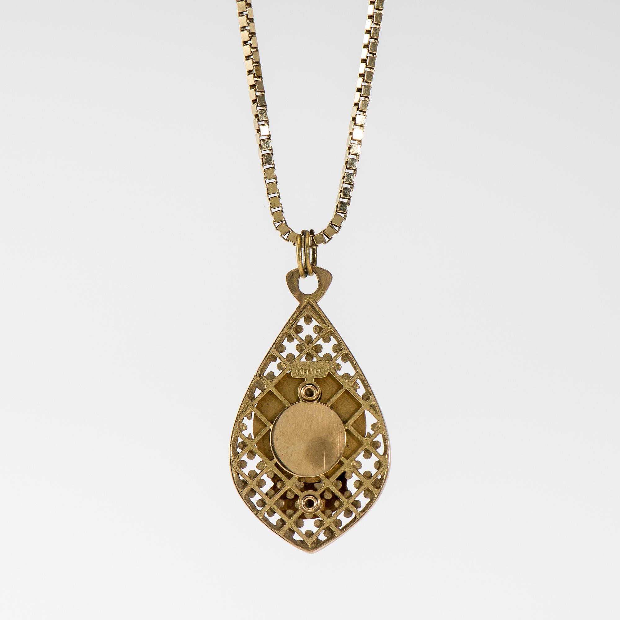 HALSSMYCKE, 14K guld. Vikt ca 11,8 g.
