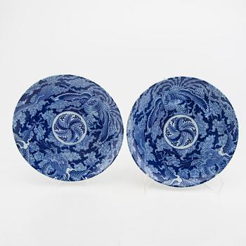 Six glazed ceramic plates from Japan around 1900's.