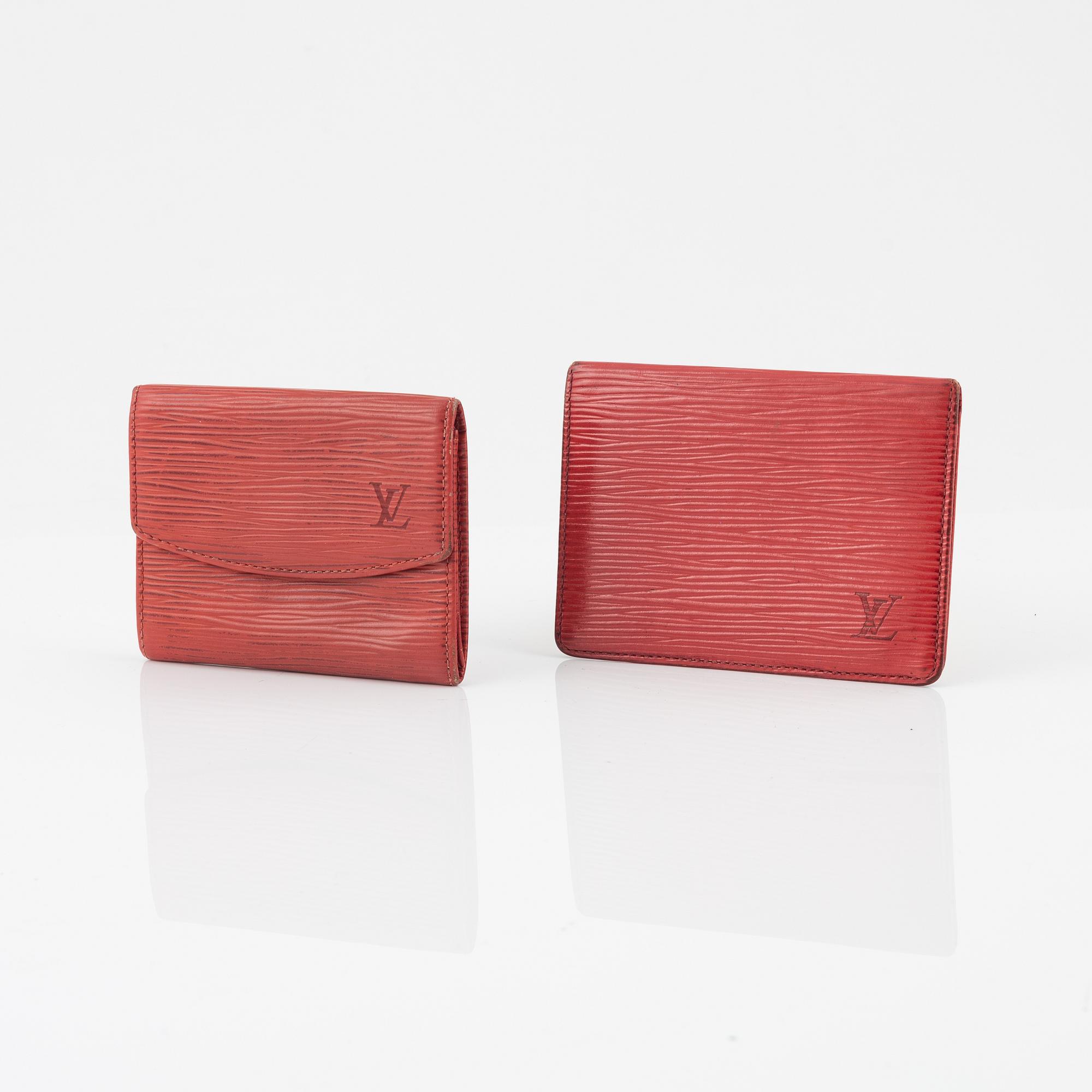 Louis Vuitton, Epi leather purse and wallet.