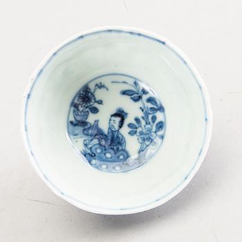 KOPPAR 4 st med FAT 5 st, Kina, Qingdynastin, 1700-tal.