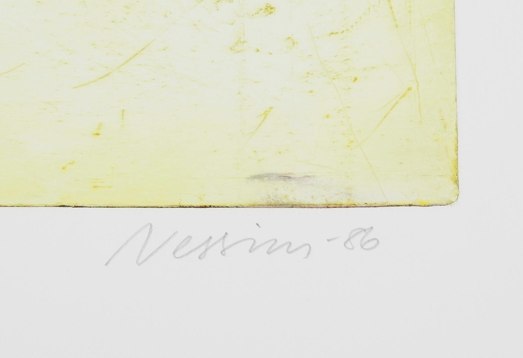 SUZANNE NESSIM, färgetsning, signerad och daterad -86, numrerad 1/90.