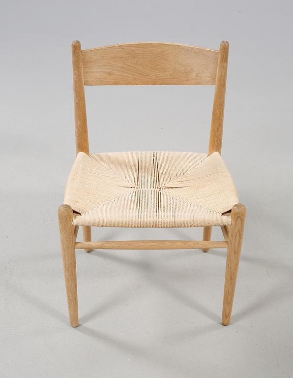 STOLAR, 6 st, "CH 36", Hans J Wegner, Carl Hansen, 1900-talets fjärde kvartal.