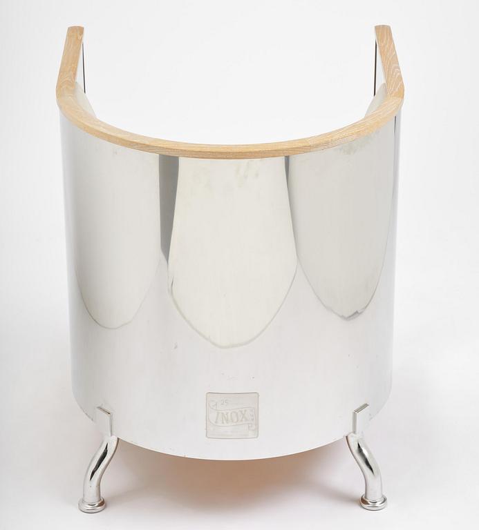 Mats Theselius, an "Inox" armchair, ed. HC 16/19, Källemo, Värnamo, post 2015.