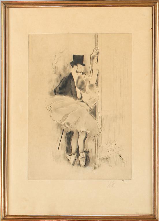 LOUIS LEGRAND, etsning, signerad och numrerad.