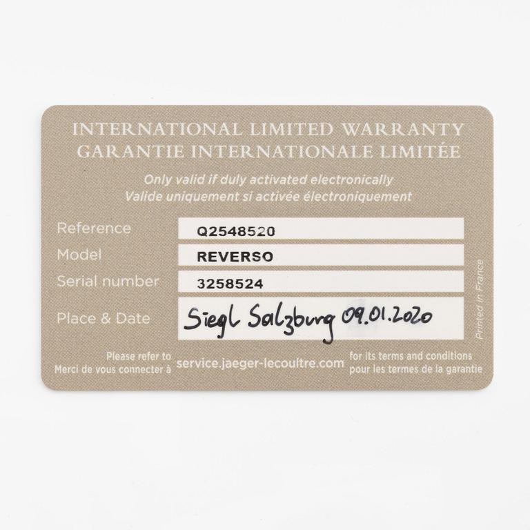 Jaeger-LeCoultre, Reverso Classic, Medium Thin, ca 2020.