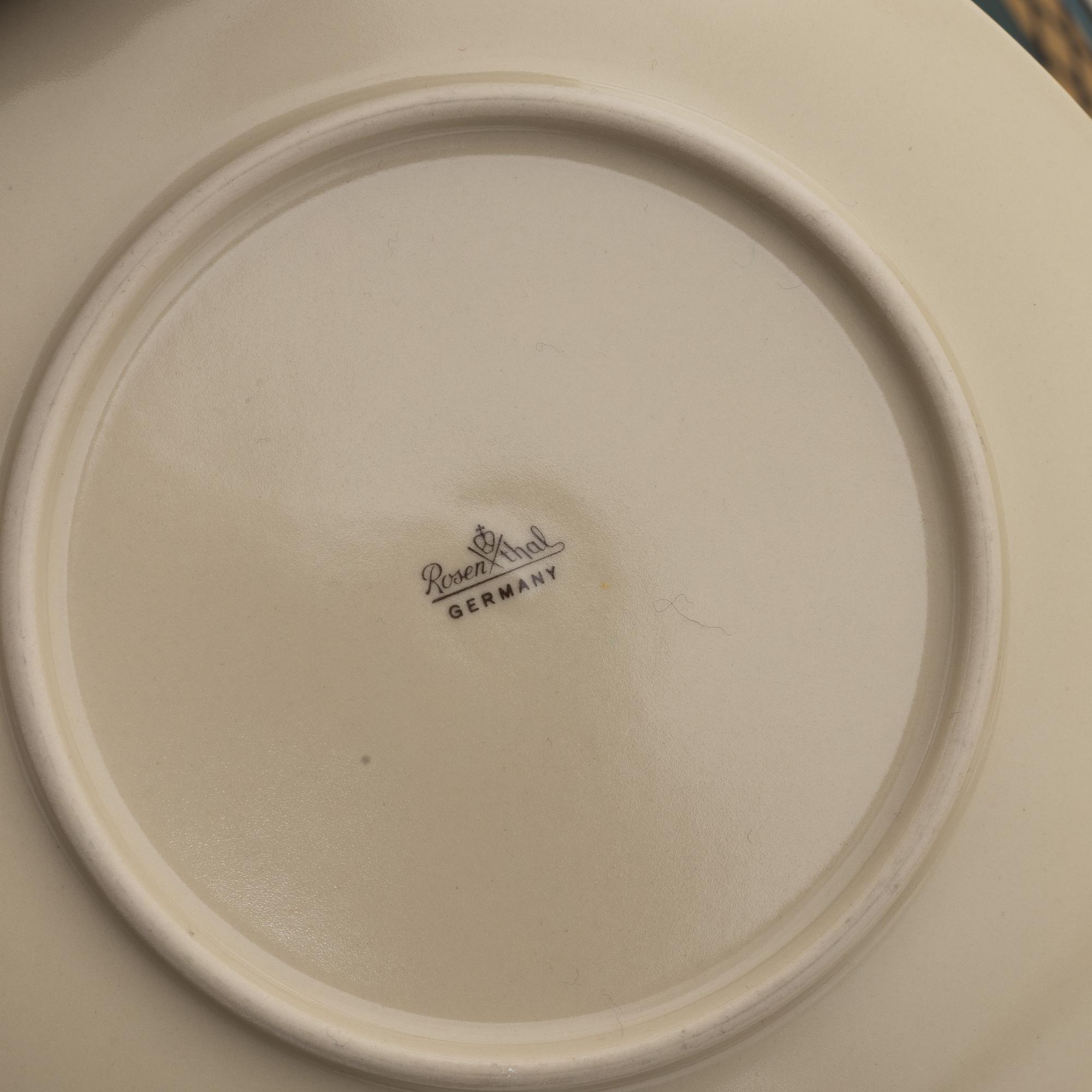 Dorothy Hafner, kaffeservis, keramik, 28 delar, 'Flash', Rosenthal Studio-line, 1980-tal.