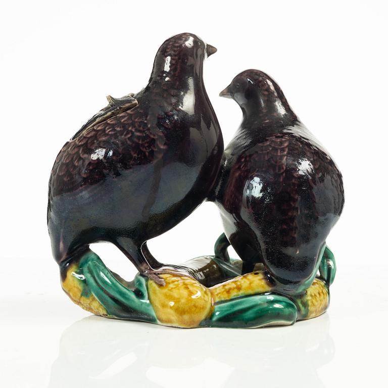 Rökelsekar / figurin, porslin, Kutani, Japan, Meiji (1868-1912).