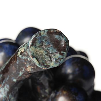 Hans Hedberg, a faience sculpture of a bunch of grapes, Biot, France.