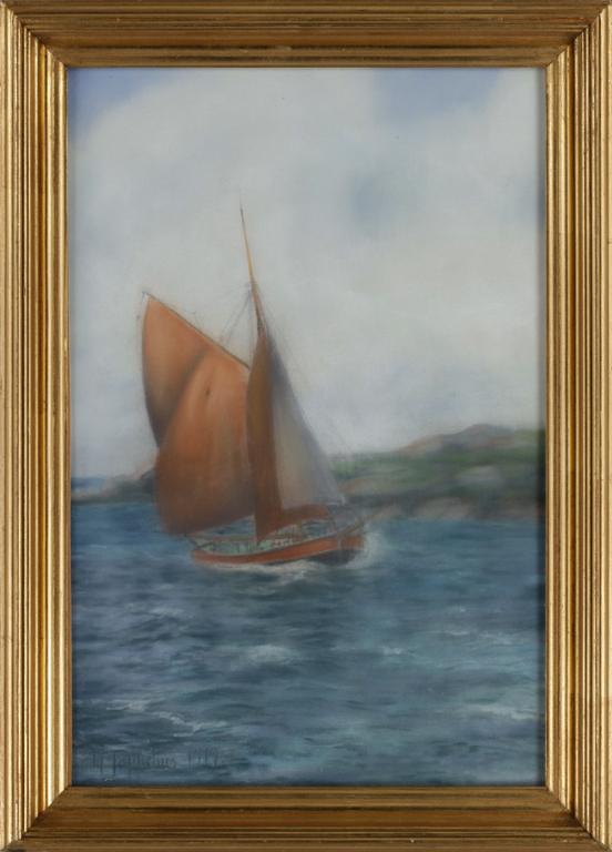 WOLDEMAR TOPPELIUS, pastell, sign o dat 1919.