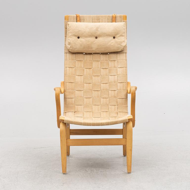 Bruno Mathsson, An 'Eva high' armchair, Firma Karl Mathsson, Värnamo, 1972.