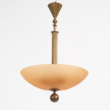 Harald Notini, a ceiling lamp, model "6640", Arvid Böhlmarks Lampfabrik, 1930s.