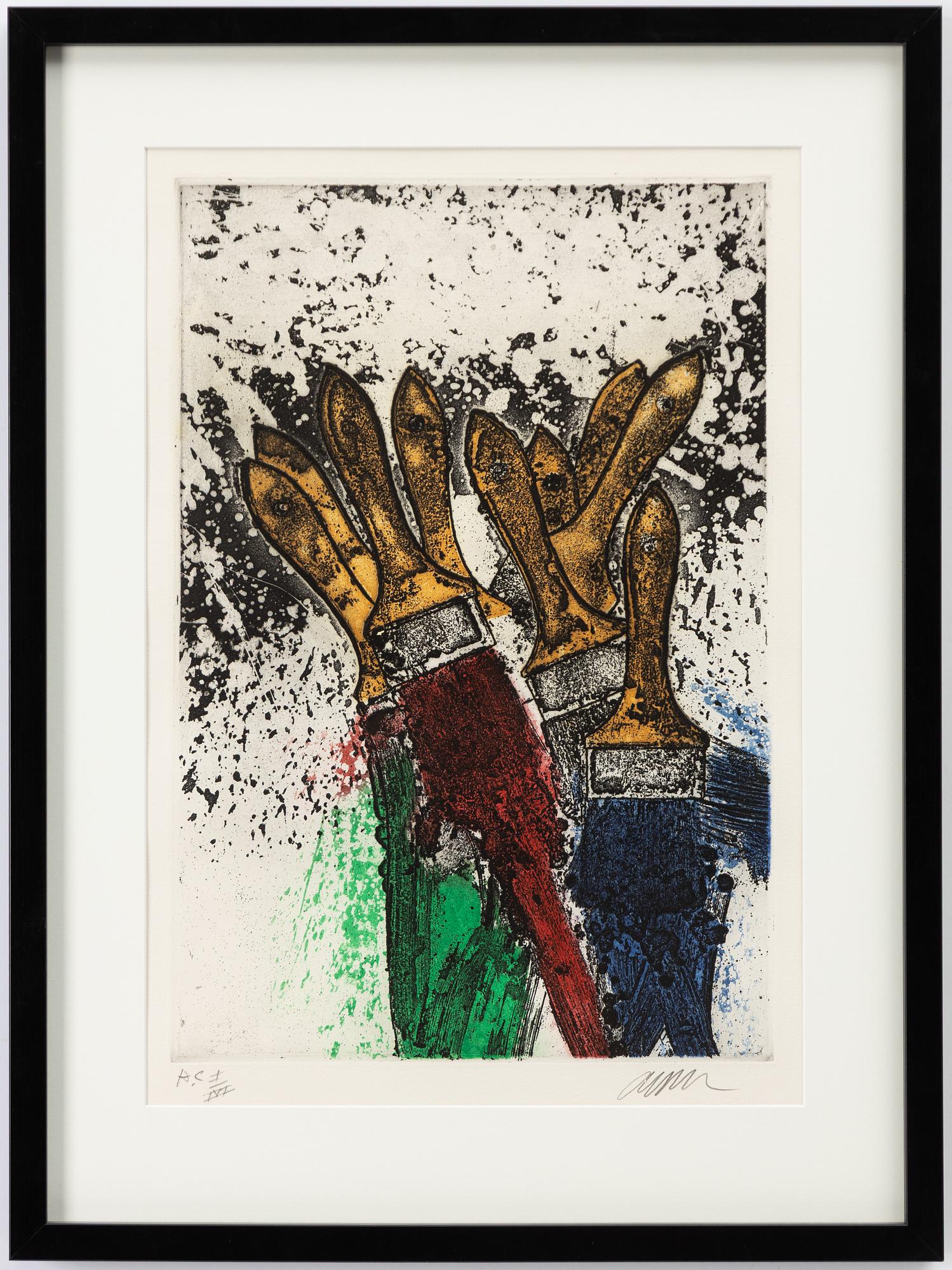 Arman (Armand Pierre Fernandez), "Les manches jaunes".