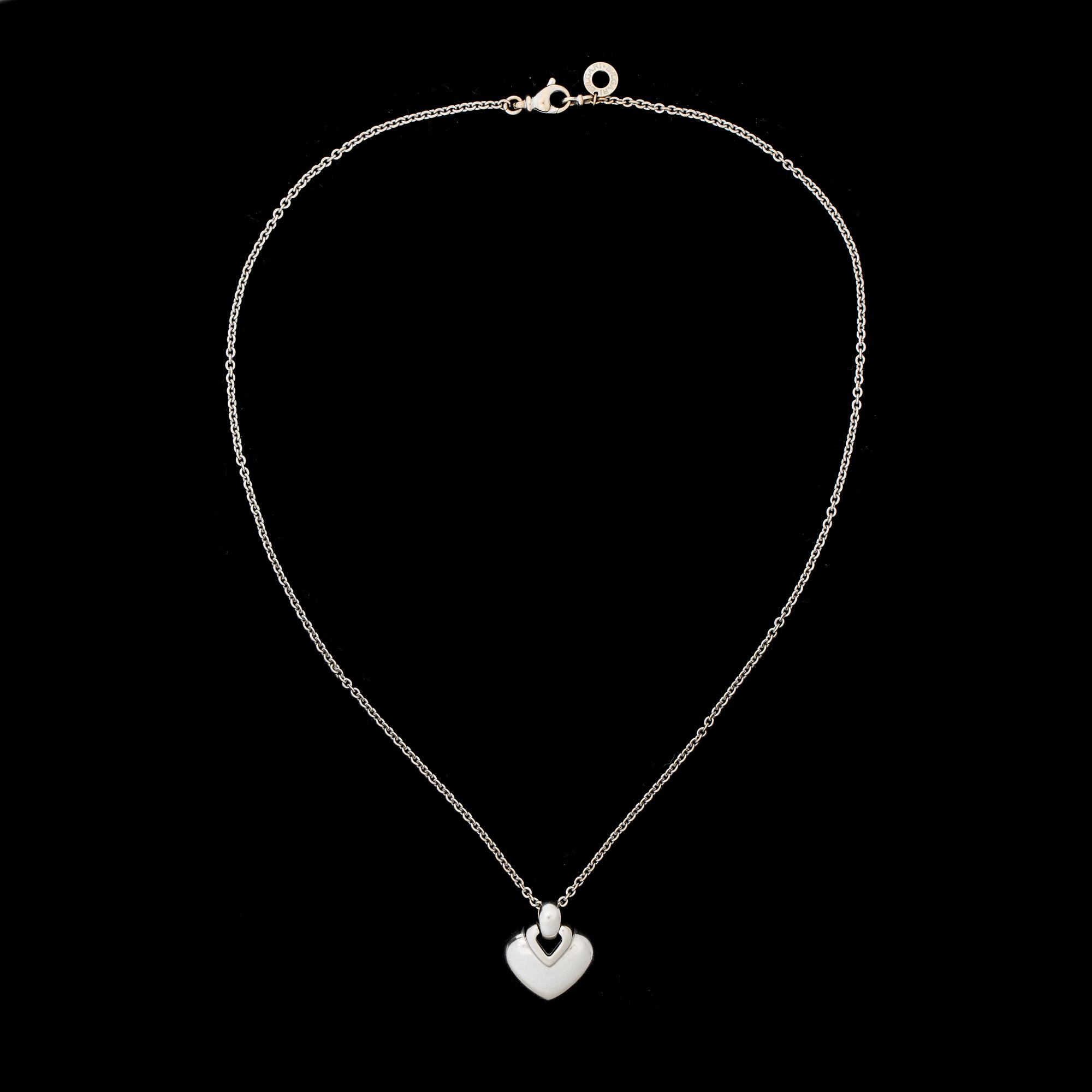 HALSBAND, 18 k vitguld, Bvlgari. Vikt ca 12 g.