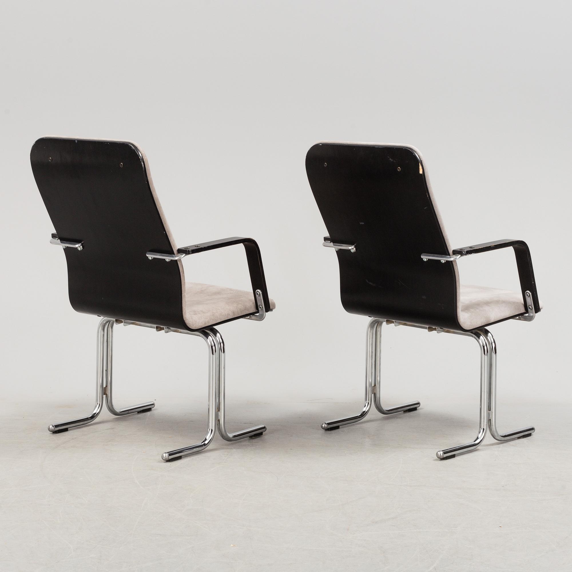 YRJÖ KUKKAPURO, six 'Fysio' chairs from Avarte, Finland, late 20th Century.