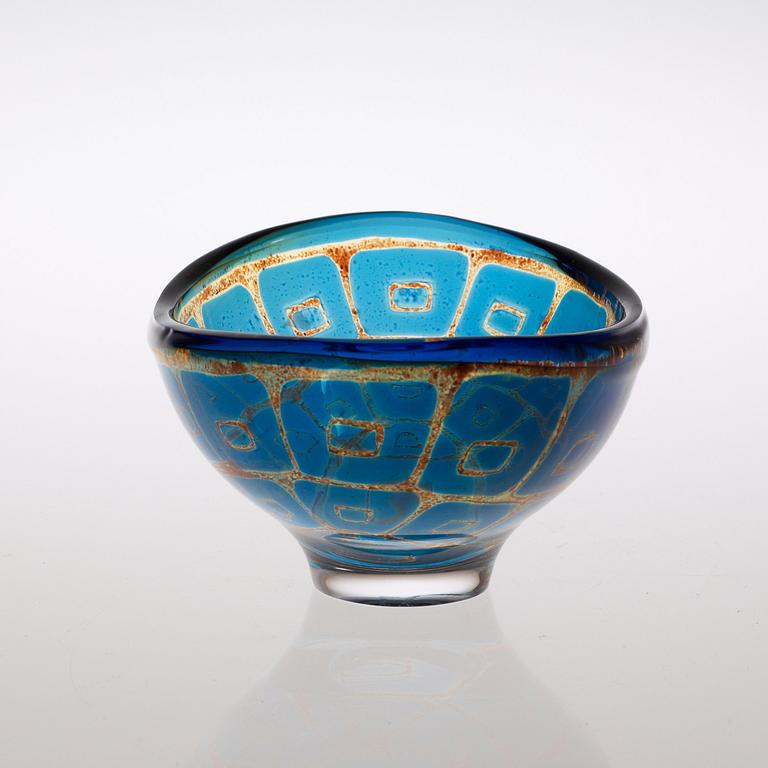 Sven Palmqvist, A Sven Palmqvist 'Ravenna' glass bowl, Orrefors 1971.