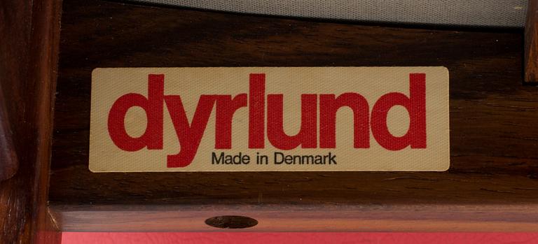 A danish 1960's Smith & Dyrlund bar with three barstools.