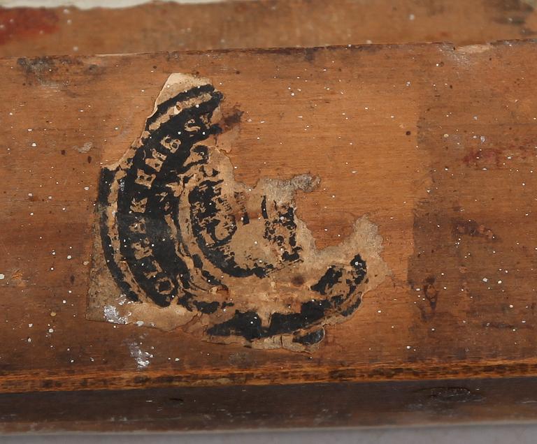 STOL, gustaviansk, Stockholms hallstämpel, 1700-talets slut.