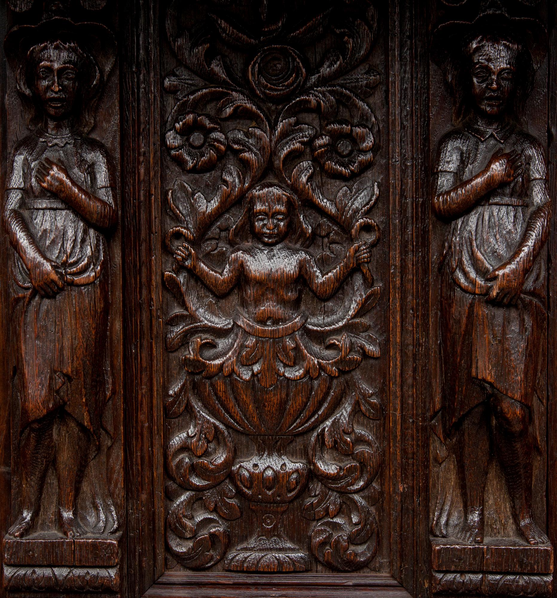 SKÅP, barock/barockstil, daterad 1609.