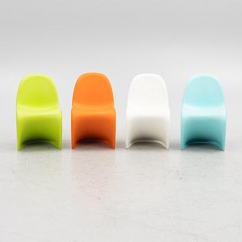 Verner Panton, children's chairs, 4 pcs, "Panton Chair", Vitra.