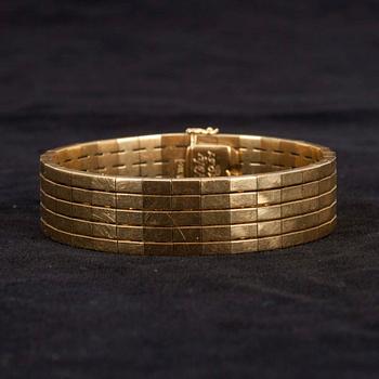 ARMBAND, guld 18k, 1960-tal.