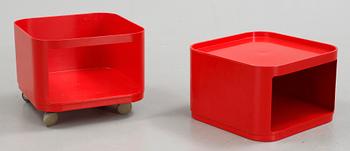 RULLHURTS / BORD, plast, "Componibili", Anna Castelli-Ferrieri, Kartell, Italien, 1900-talets andra hälft.
