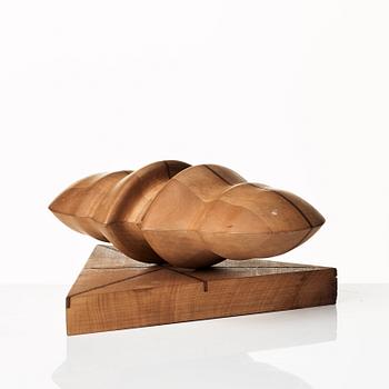 Sivert Lindblom, Sculpture, wood, two pieces.