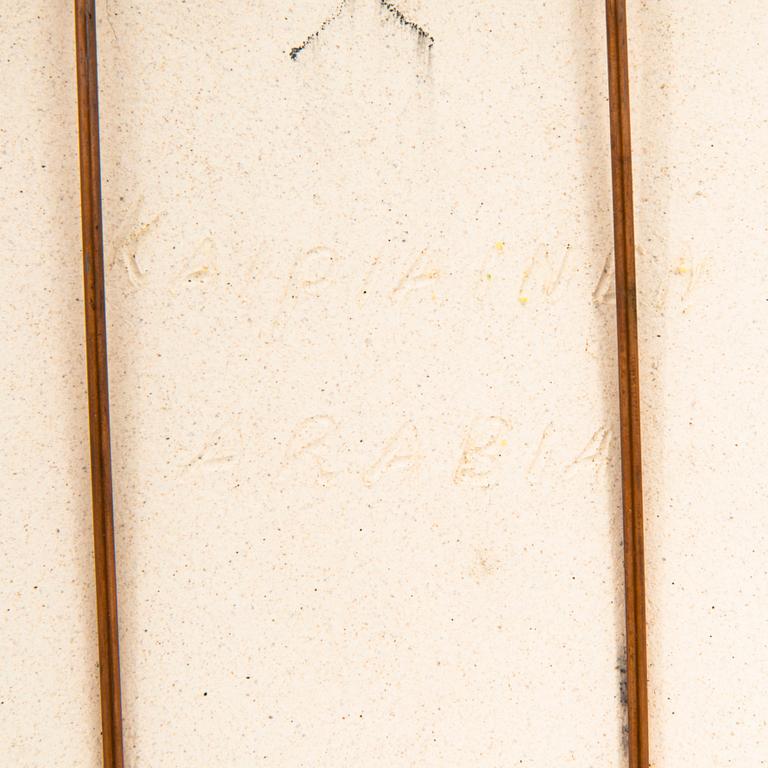 BIRGER KAIPIAINEN, a stoneware decorative dish signed Kaipiainen Arabia.