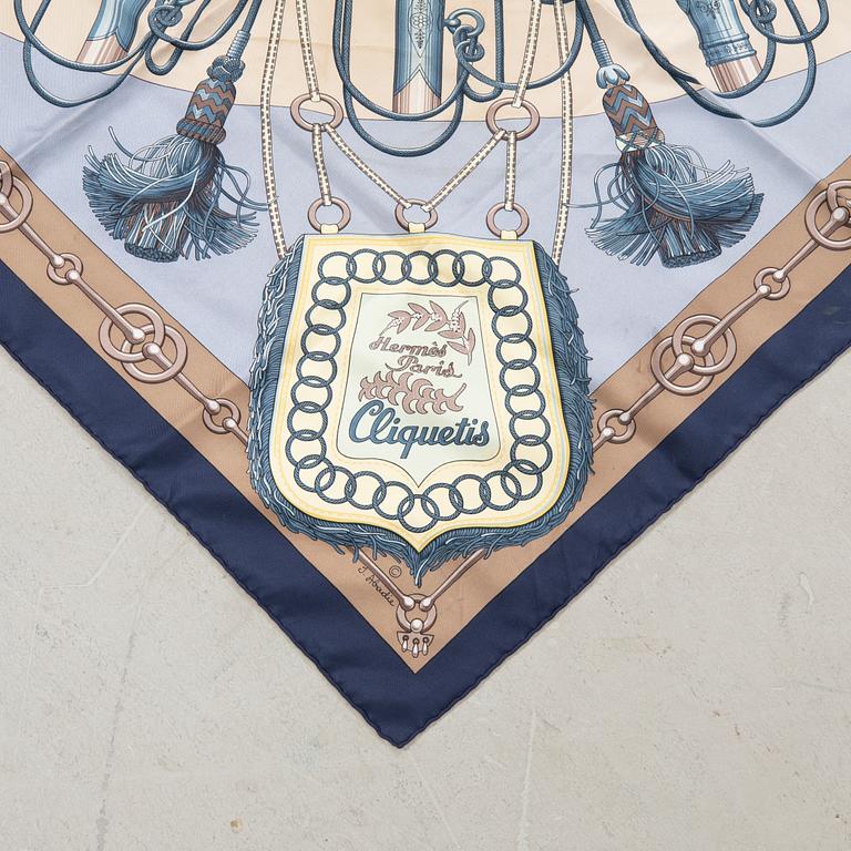 Hermès, scarf "Cliquetis" vintage.