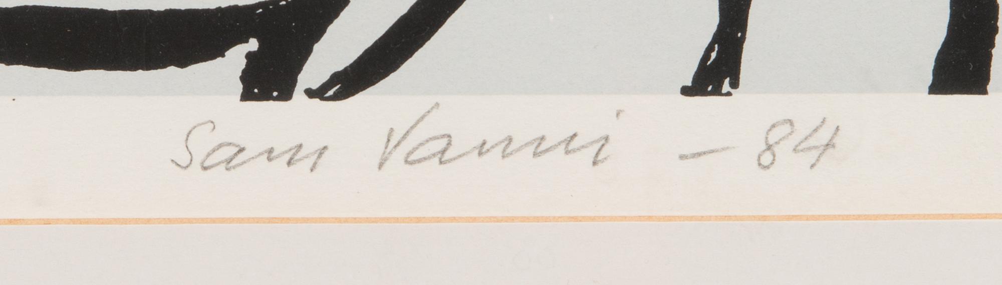 SAM VANNI, serigraph, signed and dated -84, numbered 9/100.